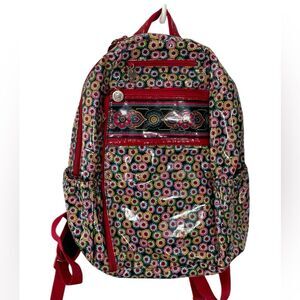 Vera Bradley Frill Floral Vinyl Full Size Backpack